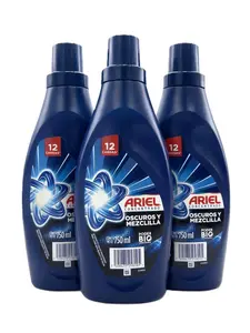 Detergente Ariel Líquido 750ml | Oscuros y Limpieza Profunda | 12 Cargas (pack 3) Laundry Powder Laundrydetergent
