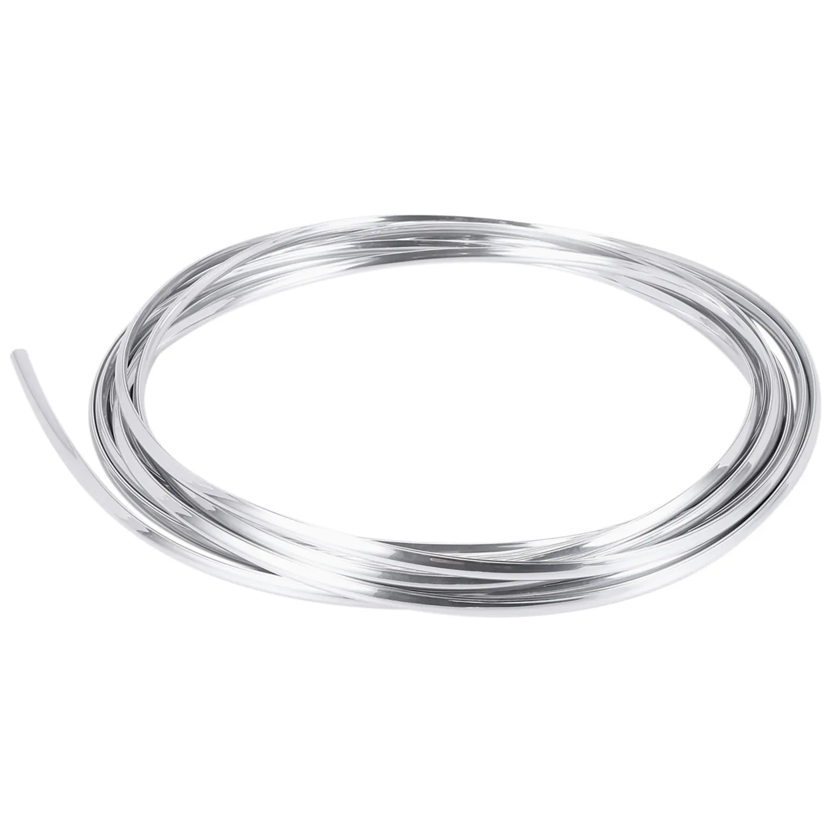 PVC Car Door Edge Scratch Guard Protector Strip, Self Apply, 1 Roll (Approx. 6m/20ft Chrome Silver), Easy Cut, Fits Most Universal Car Body Parts, Door & Boot Trim