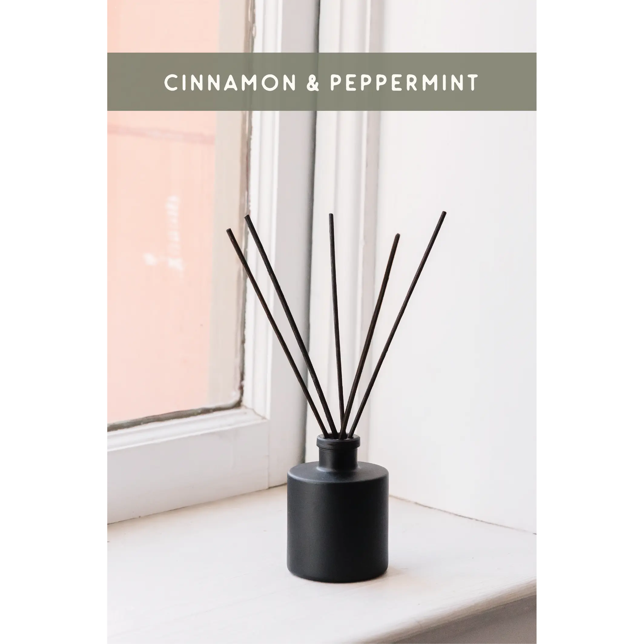 Cinnamon & Peppermint Oil Diffuser - Home Fragrance Aroma Scent Freshener for Indoor Living Spaces