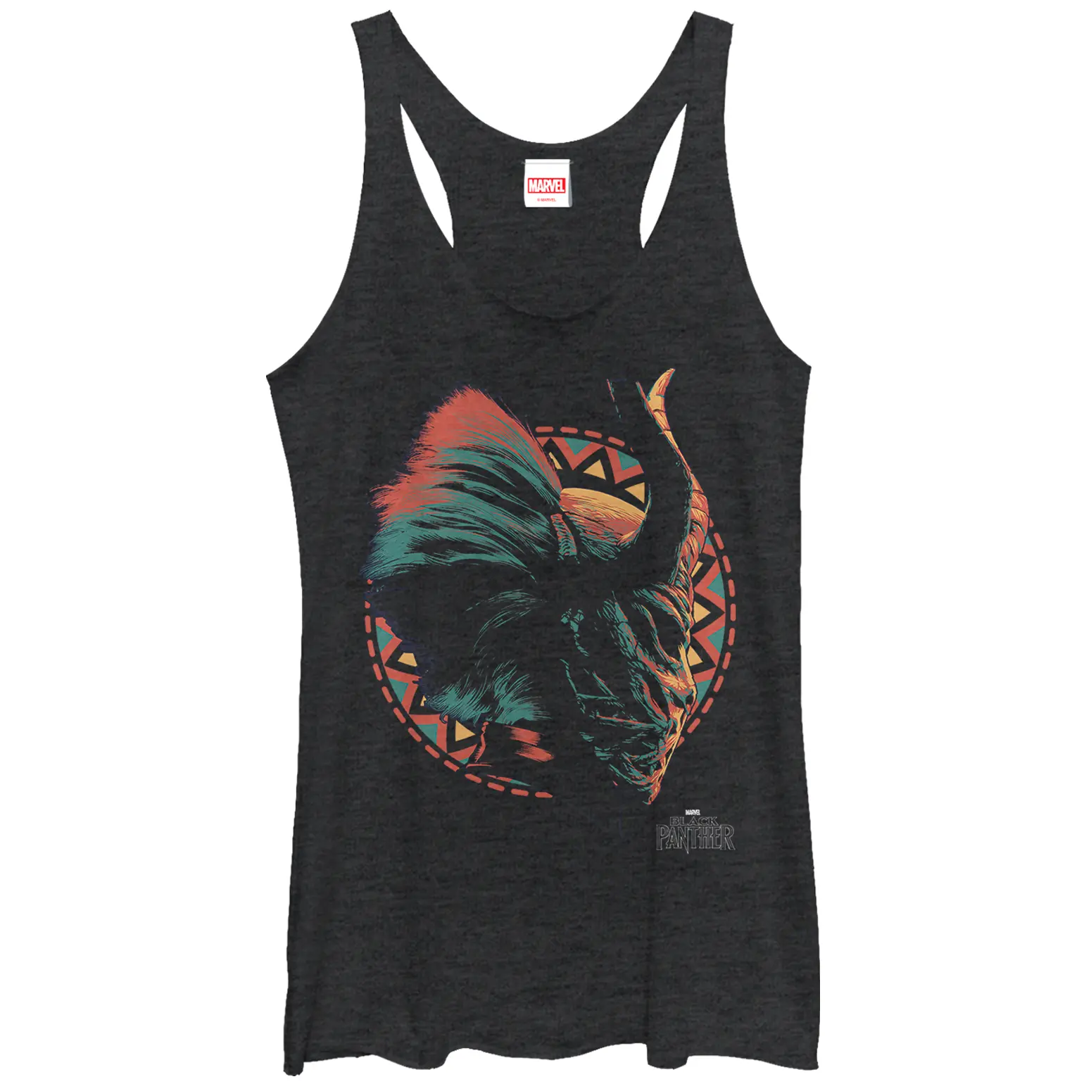 Women's Marvel Black Panther 2018 Killmonger's Mask Racerback Tank Top