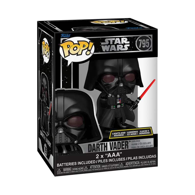 Funko Pop! Star Wars - Lights and Sounds Darth Vader with Lightsaber #795 Collectible Pop Vinyl Figure