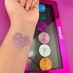 Metallic pressed glitters - Unleash the magic, sparkle and shine with this metallic masterpiece. Eyeshadow Makeup