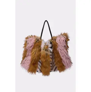 WILD ONE FAUX FUR TOTE