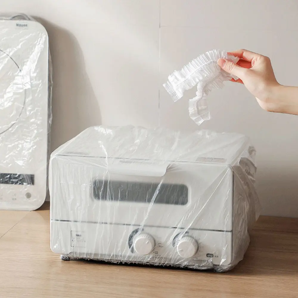30 Clear Disposable Dust Covers, Thickened, Blender, Oven, and More Spotless, Elastic-Edged Protection for Kitchen Appliances, Keep Your Air Fryer, Practical