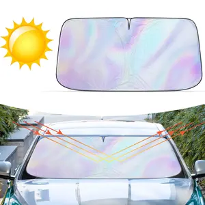Foldable Car Windshield Sun Shade, UV Block Heat Insulation Sun Visor, Universal Fit for Sedan SUV Hatchback