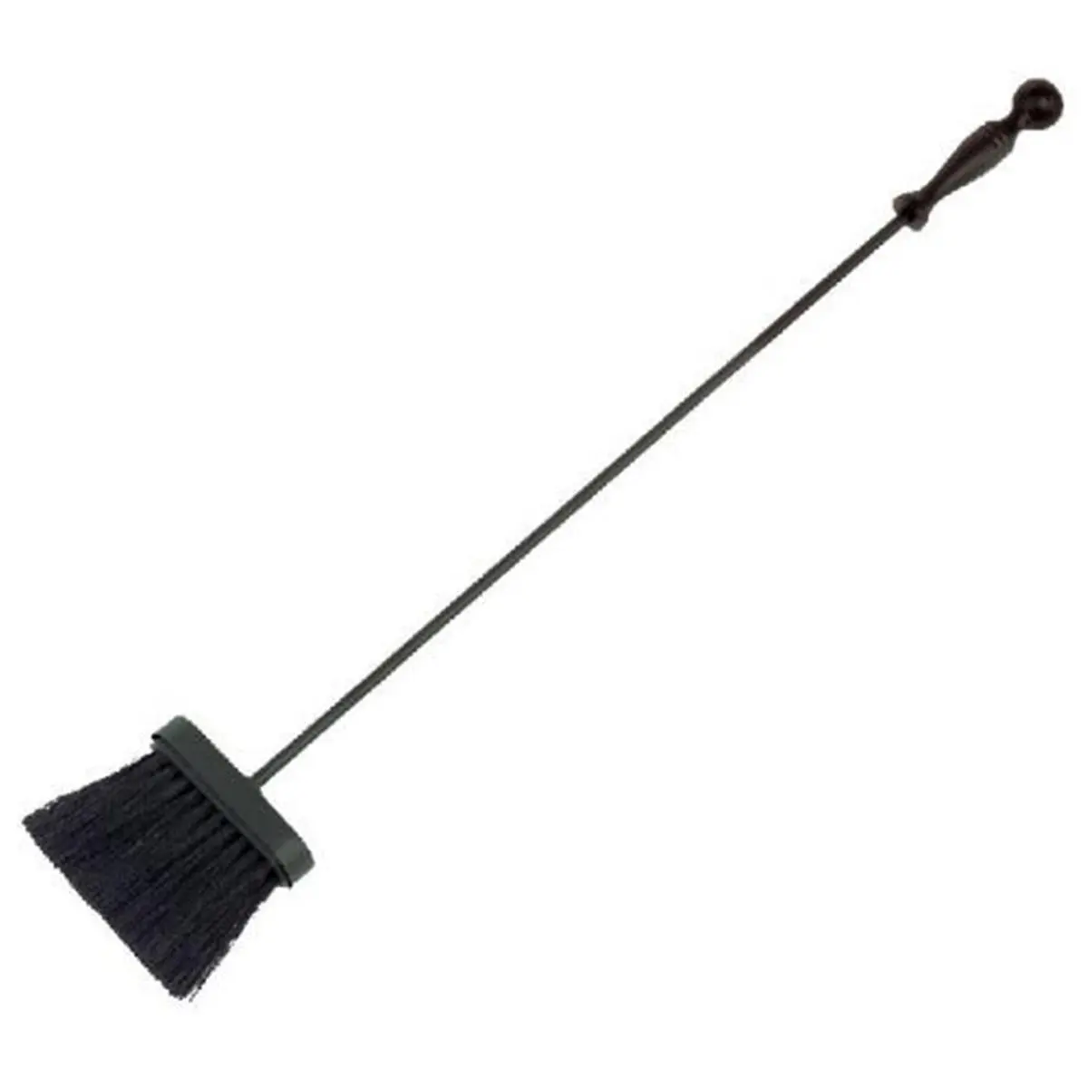 212 MAIN Dagan BRUSH-0 Steel Hearth & Fire Pit Brush - 27-Inch Long, Ball Handle, Black Fire Pit Utensil, 27Inchlong