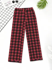Men's Plaid Print Elastic Waist Sleep Pants, Casual Comfy Trousers for Daily Wear, Sleepwear for All Seasons
