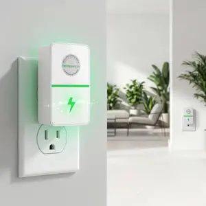 US Plug Multi Outlet Power Box, 2026 Updated Design, 90-250V Wide Input Range Power Saver for Home Electrical Supplies (Extension Cord Accessory)