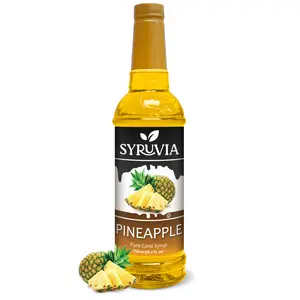 Syruvia Pineapple Syrup for Drinks 25.4 Ounces Pineapple Flavoring Syrup