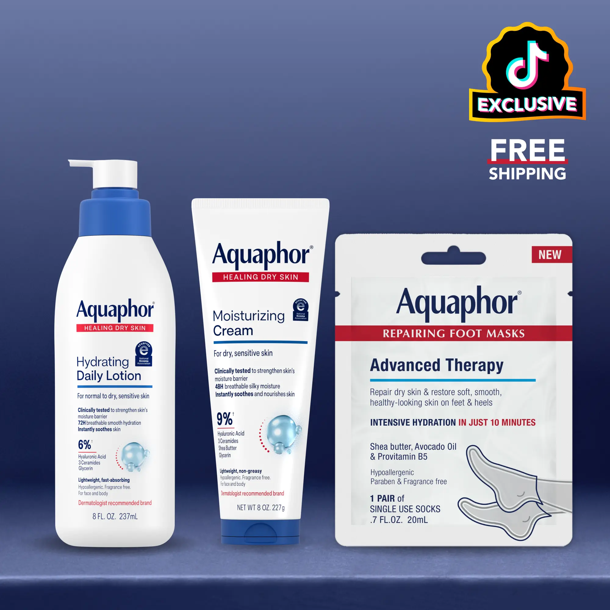 Aquaphor Hydration Bundles | Complete & Head-to-Toe Moisture for Dry, Sensitive Skin Aquaphor Hydration Bundles | Complete & Head-to-Toe Moisture for Dry, Sensitive Skin