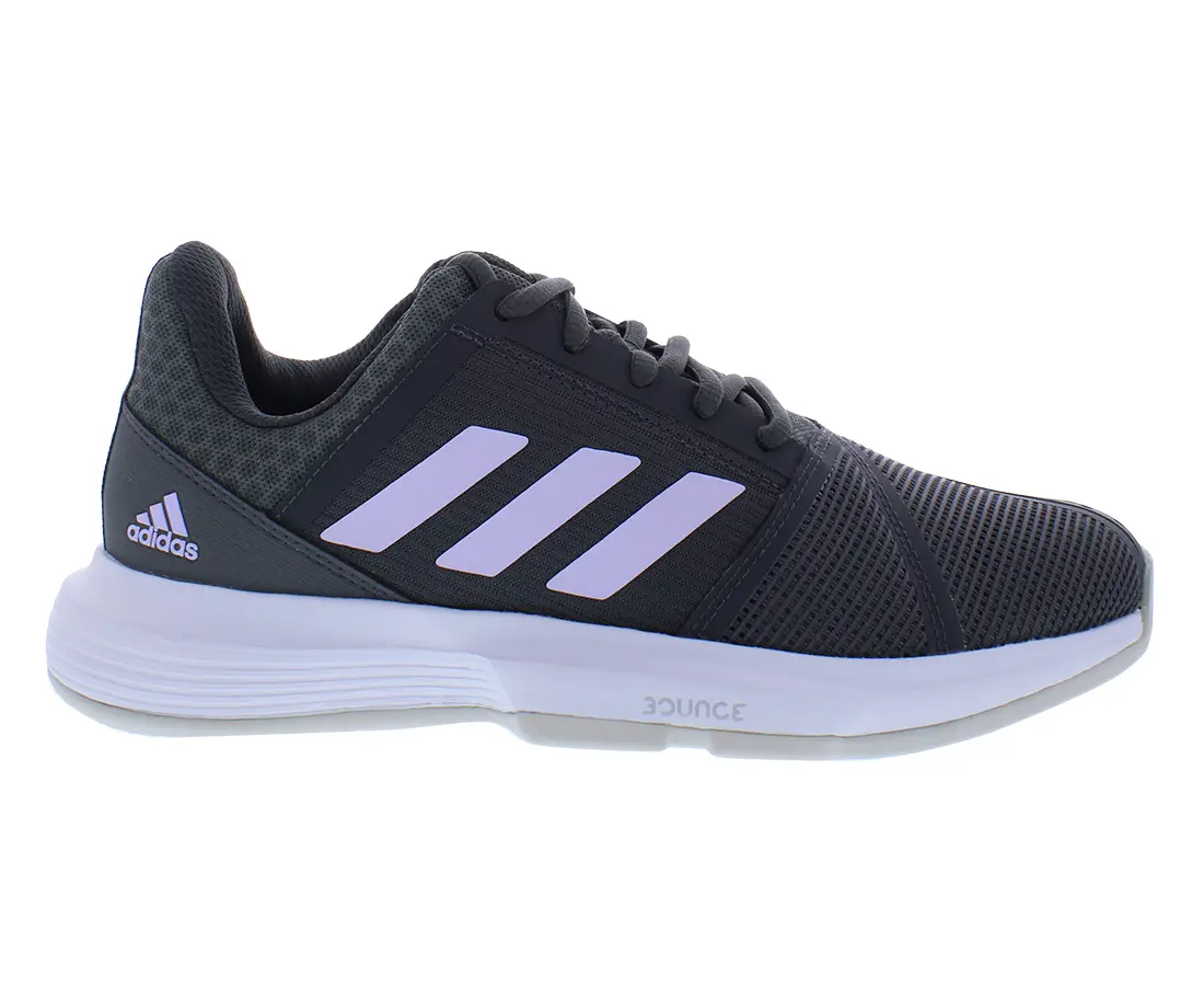 Women's Adidas Courtjam Bounce Lace-Up Mesh Athletic Sneakers - Footwear for Sports and Training Activities