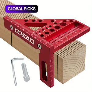 3D Multi-Angle Carpenter Square Scriber, Drawing Line Ruler, Measuring Ruler, High-Precision Woodworking Square Protractor for Carpenters, Construction, Craftsmen and DIY #GLOBAL PICKS