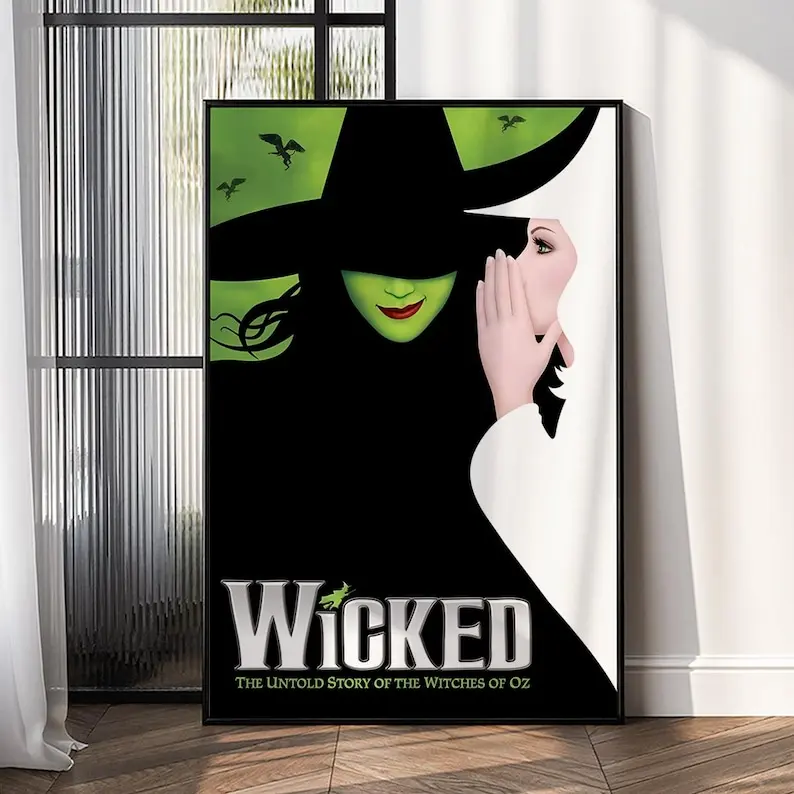 Wicked Movie Poster - Wall Art - Home Decor - Print Gift
