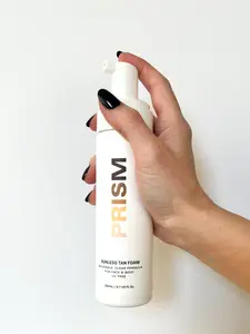 Prism Tan Buildable Clear Foam Self Tanner With Korean Skincare Ingredients that Moisturize & Smooth