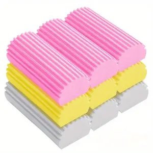 Professional Damp Cleaning Duster Sponge, 1 Count Random Color Magic Cleaning Sponge, Cleaning Tool for Blinds, Glass, Baseboard, Heater, Window Track Slot, High Density Sponge, Scratch Free Sponges, Scrubber Sponge