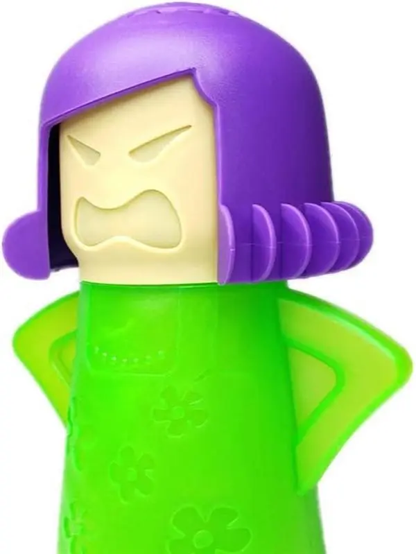 Angry Mama Microwave Oven Steam Cleaner, Angry Mom Microwave Cleaner, Just Add Vinegar and Water, Cut Cleaning Time in Half