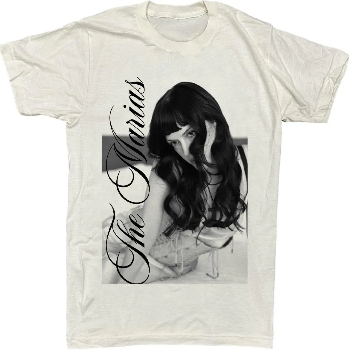 The Marias Black and White Portrait T-Shirt, Vintage Photo Graphic Tee, Indie Pop Band Shirt, Unisex Streetwear Music Fan Gift