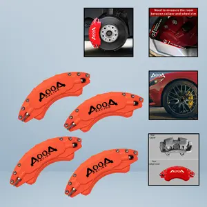AOOA Racing Aluminum Cover compatible for Dodge Charger/Challenger Front and Rear Caliper (set of 4)