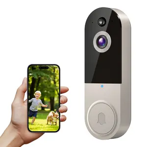 1080P Wireless Doorbell Camera, Smart WiFi Video Doorbell, AI Human Detection, Two-Way Audio, Night Vision, Cloud Storage, Instant Alert, 2.4Ghz WiFi, Outdoor Security Camera, Rechargeable Battery Powered