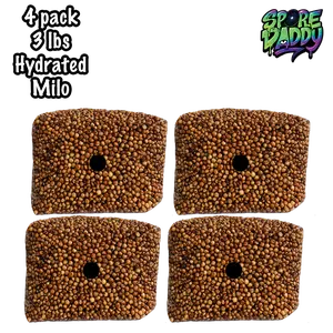 Milo Sorghum Grain Spawn | 4 pack | 3 lbs
