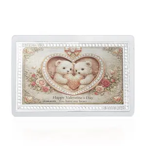 999 Fine Silver You Have my Heart Emboss Sheet 1g