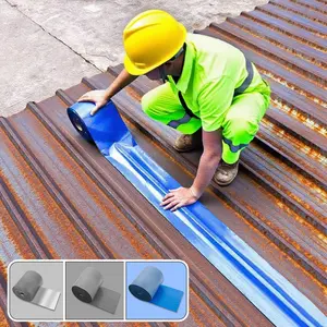 Roof Leak Repair Tape - Heavy Duty 16.5FT Waterproof Patch & Seal, Self-Adhesive for Metal, PVC & Steel - All-Weather DIY Fix (7.87" x 197")