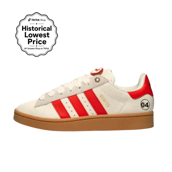 Adidas Campus 00s Men's Classic Old School Suede Shoes in Vintage Red with Bold Stitching for Daily Casual Comfort
