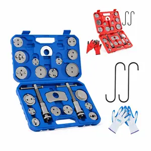 Orion Motor Tech 24pcs Heavy Duty Disc Brake Caliper Tool Set Disc Brake Caliper Compressor Wind Back Tool Brake Spreading Tools, Red/Blue/Black Brake Caliper Tool Set,Fits Most American, EU, JP Autos Repair Tool Set, Adjustable Kit #TikTokShopStockUp