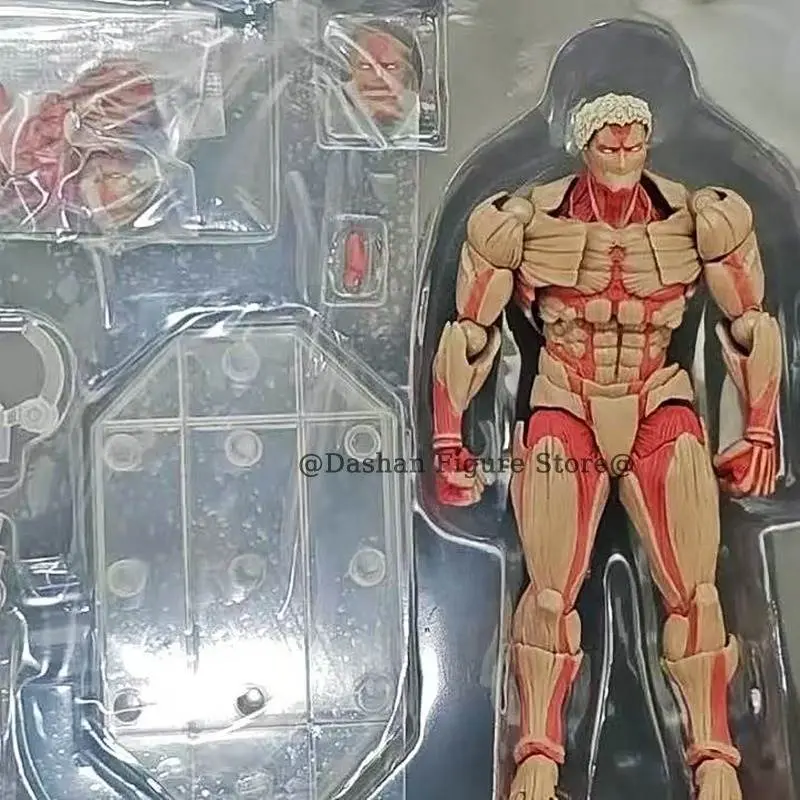 Attack on Titan Figure Revoltech The Armored Titan Figures Amazing Yamaguchi Yoroi no Kyojin Reiner Braun PVC Model Toys
