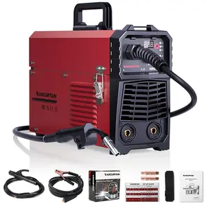 ARCCAPTAIN MIG130 3-in-1 Portable Gasless Flux Core Welder 110V MIG/Lift TIG/Stick Welding Machine with Synergy IGBT Inverter for Home DIY Projects & Light Welding Tasks Black Friday and Cyber Monday Deal, Thanksgiving/Christmas Gifts for Men/Dad
