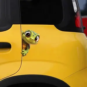 Cute Turtle Design Car Sticker, Waterproof Self Adhesive Car Truck Decal, Decal For Cars, Side Decals, Decorative Sticker for Car, Motorcycle, Wall, Window, Vehicle Exterior Decoration