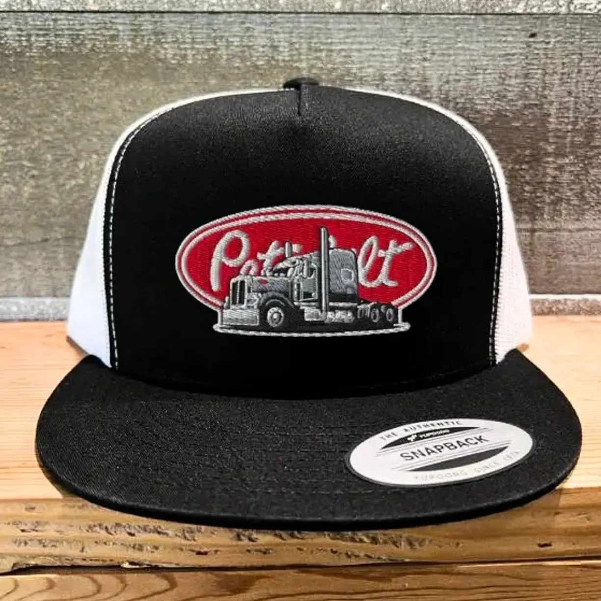 Vintage Peterbilt Snapback Flat Bill Adjustable Hat and Partying Vintage Gift For Him and Adjustable Fit for Men and Women