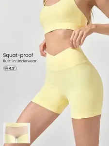 GLOWMODE 4.3" FeatherFit Crossover Cutie Biker Shorts Breathable Cycling Running Gym Workout TikTokShopBlackFriday