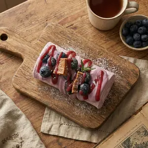 Pawtoto Swiss Roll Squishy Toy Handmade Food Grade Silicon Creamy Clay Feel Soft Quick Rebound 6cm x 6cm x 6cm Perfect Gift