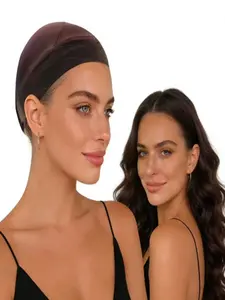 Women's Anti-Slip Wig Cap with Silicone Strips, Velvet Wig Clips, Keeps Wig in Place, No Glue Needed, Hair Accessory, Wig Installation Kit