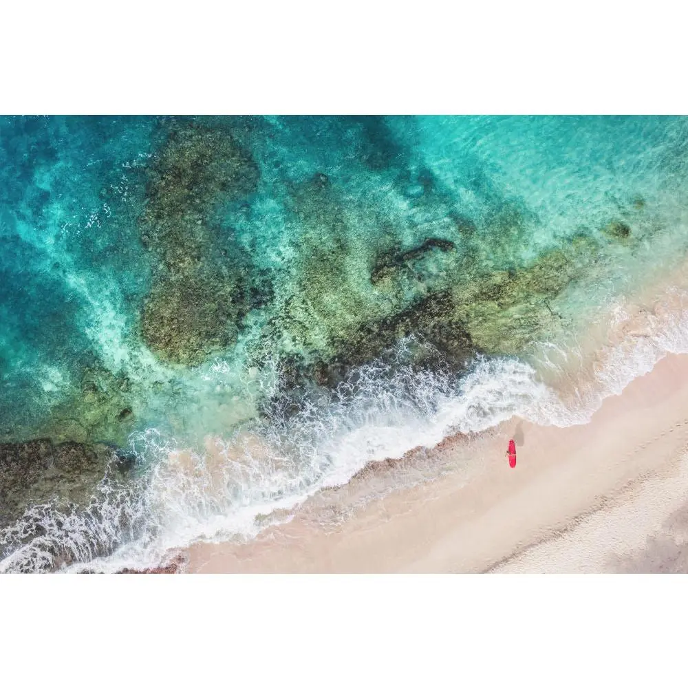 St. Barths Red Surfboard