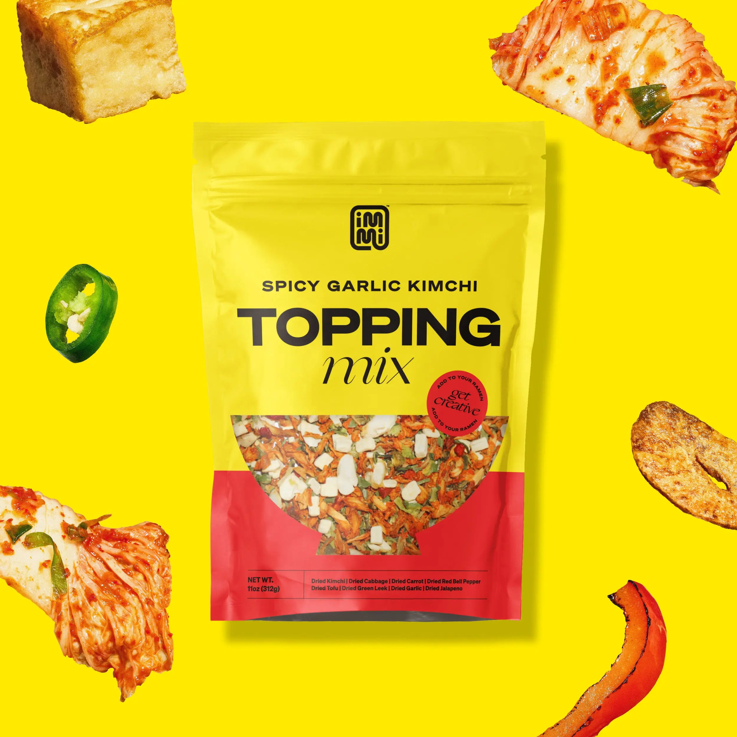 IMMI Spicy Garlic Kimchi Topping Mix