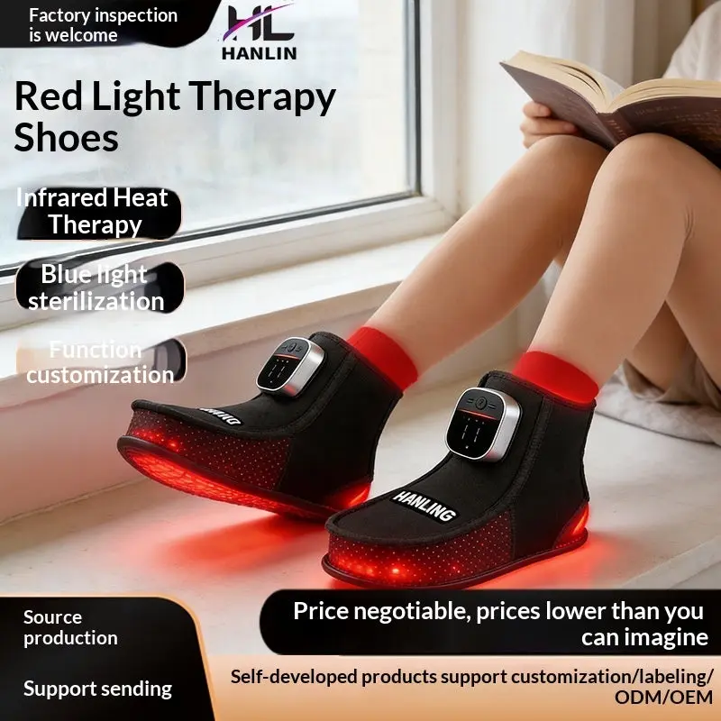 Heated Red Light Foot Slippers