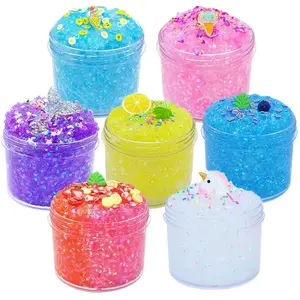 70ml Slime Transparent Crystal Mud Fruit Animal Color Mud Slime Set Slime New Style Sensory Bundle