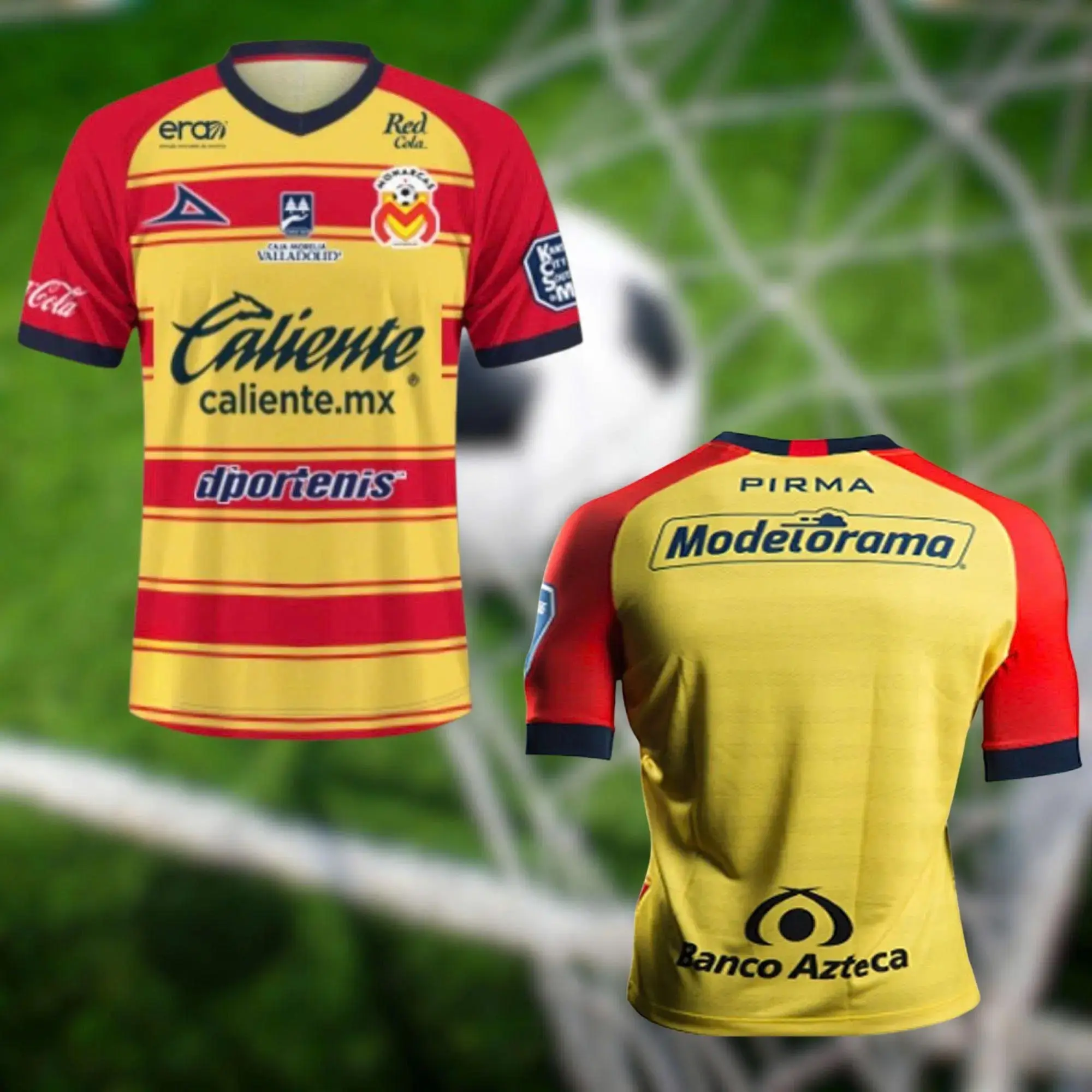 New Trending 2026 Morelia Soccer Jersey, Classic Yellow Red Football Fan Shirt, Short Sleeve Sports Top, Match Day Apparel, Casual Streetwear & Perfect Gift