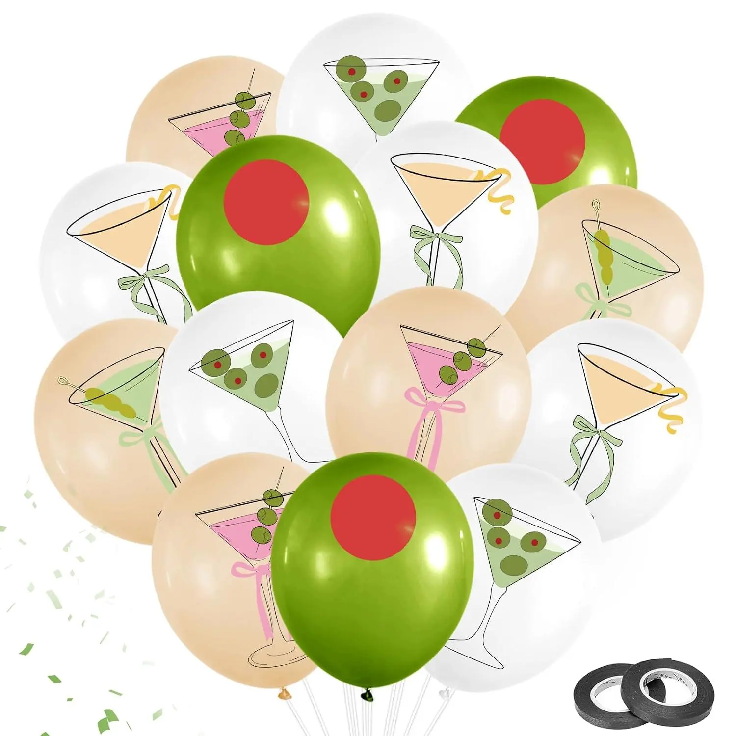 50 Pcs Martini Balloons A Tiny Bit Older Birthday Decorations Tini Bit Older Party Decor Martini Birthday Decorations For Martini Themed Party