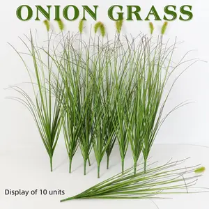 Artificial Grass Plant, 10pcs Outdoor Artificial Shrubs, UV Resistant Decorative Grass, Shrubs Suitable for Indoor and Outdoor Home Garden Decoration