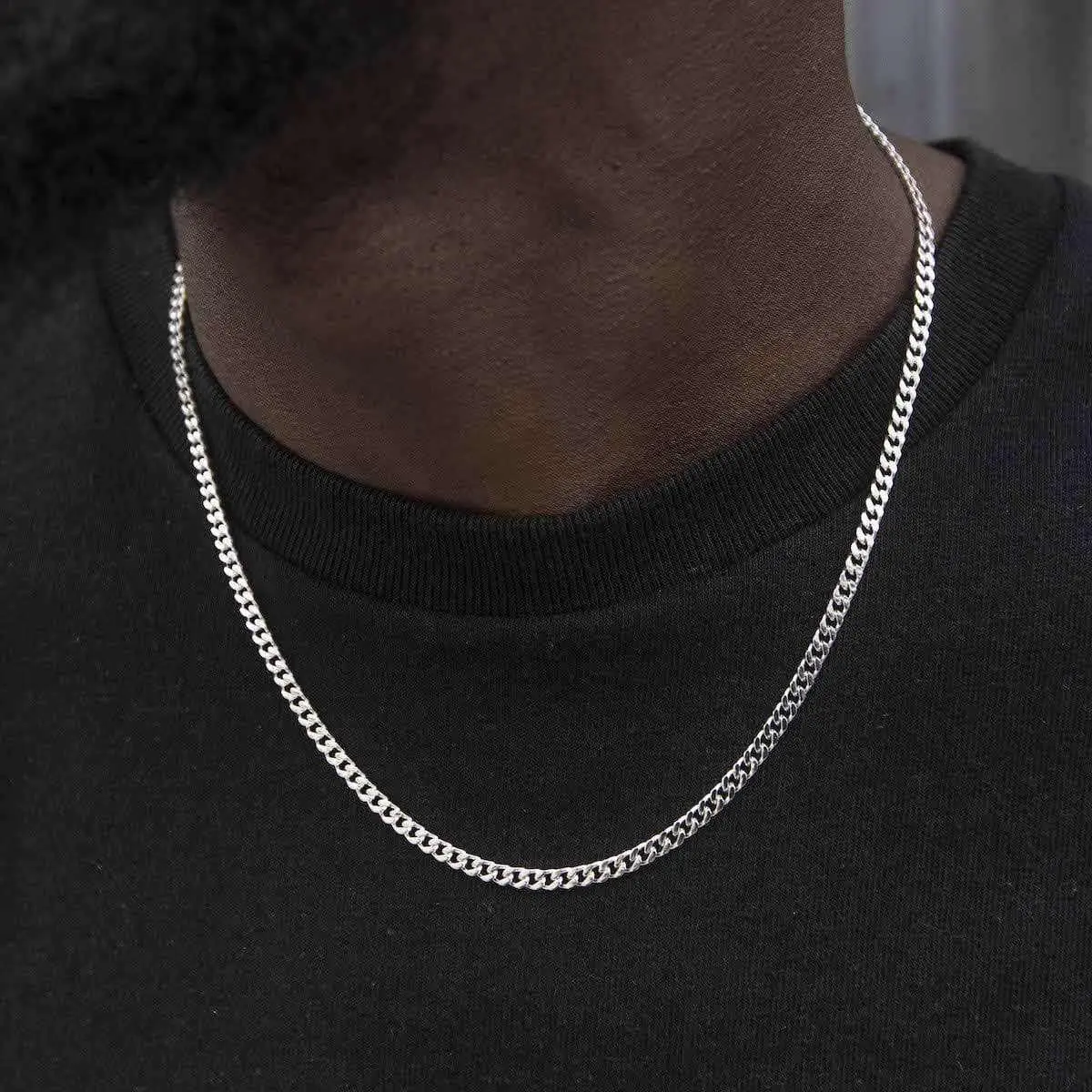 GLD Micro Cuban Chain 3mm | 14k White Gold 16-28" Inch Lengths Lifetime Guarantee  - Perfect Gift #tiktokshopsummersale