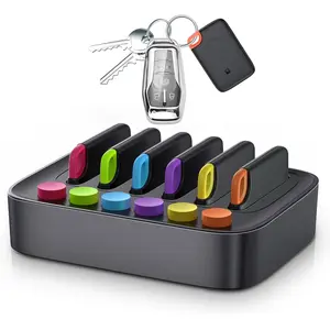 Key Finder Stick on Remote Finder Beeper 6 Pack RF Wireless TV Remote Control Finder, Key Finders Locator with Sound That Make Noise 90 dB Loud Beep Item Finder, Remote Tracker with Sound for Phone