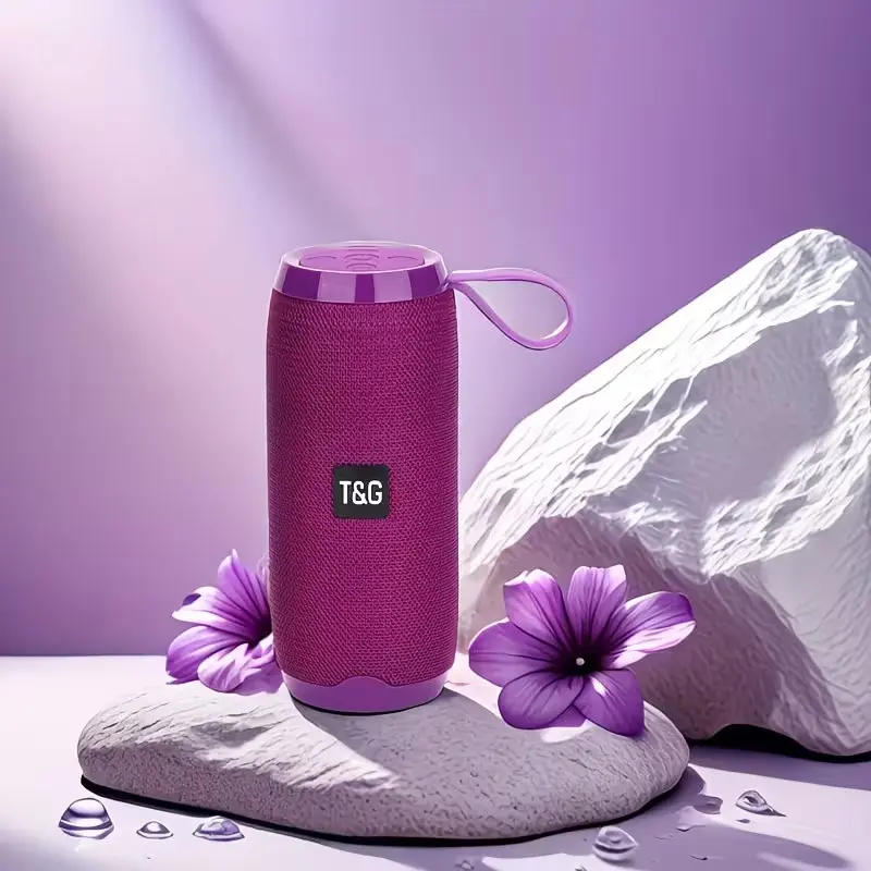 TG106A Portable Wireless Speaker with Built-in Mic, FM Radio, USB/ AUX Input, Wireless, TWS Stereo Pairing, 10W Loud Sound, 1200mAh Battery, Type-C Charging, Hands-Free Calling,Smartphones/Tablets/Smart TVs - Wireless 5.0 Audio System Gift