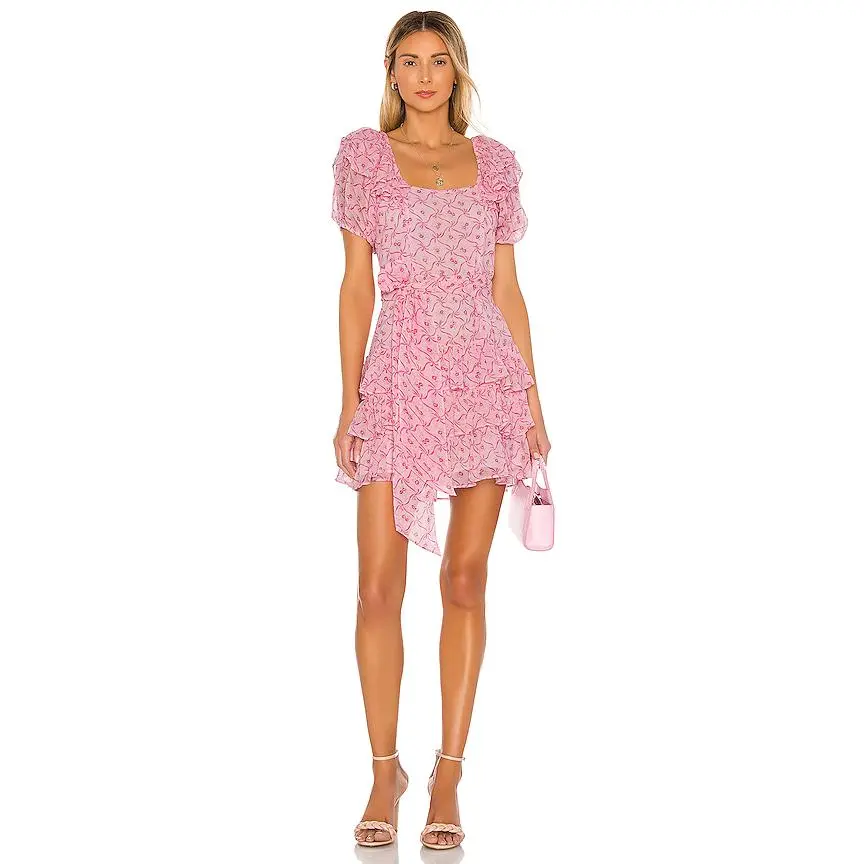 LoveShackFancy Kimbra Dress in Pink Bonnet