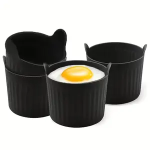 Round Silicone Air Fryer Baking Cup, Heat Resistant, Non-Stick, Easy to Remove, Safe for Oven, Microwave, Dishwasher, Ideal for Cakes, Eggs, Pastries