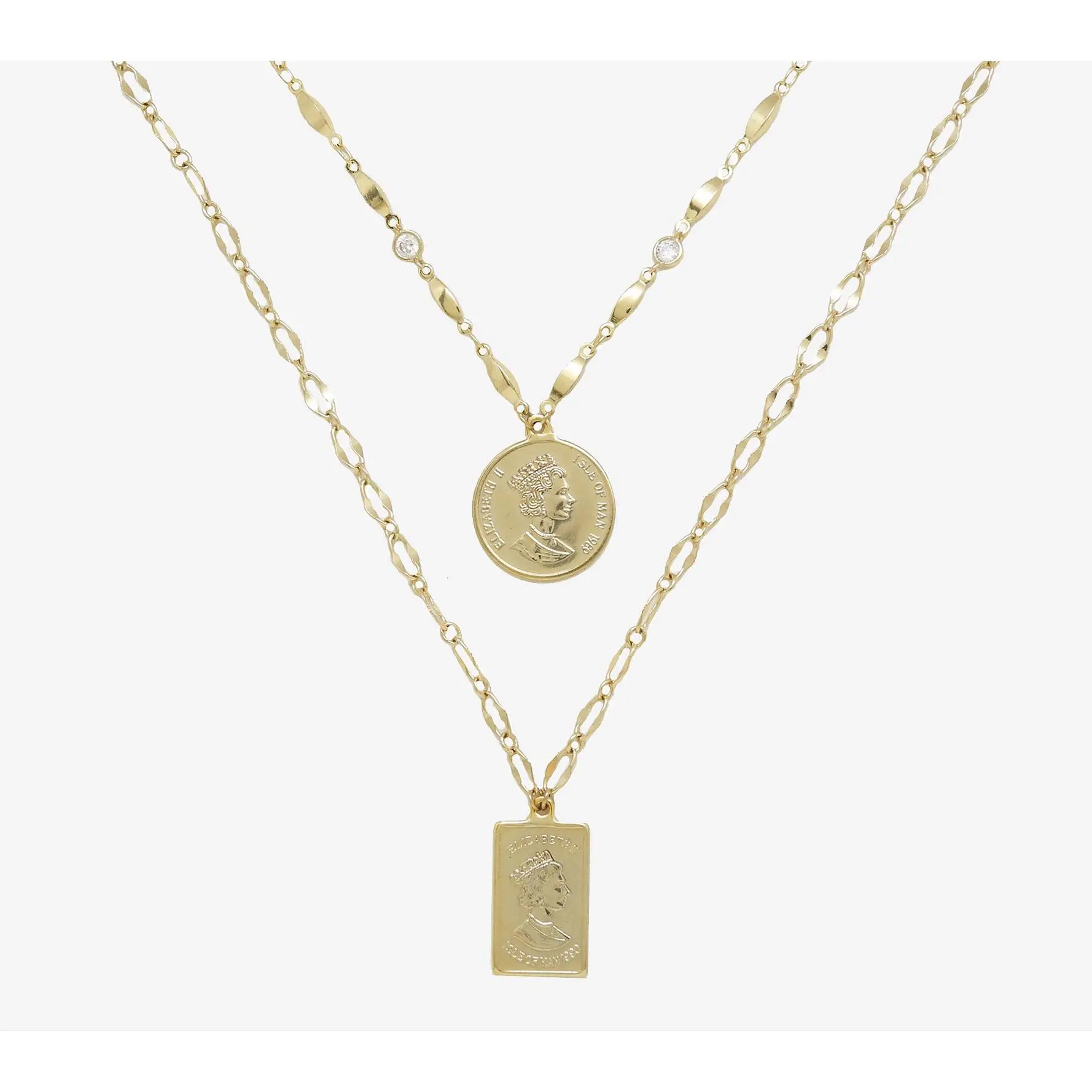 Ettika Medallions of Mine Layered Coin Necklace