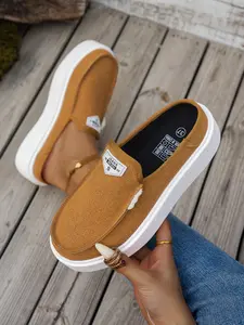 Women's Fashion Thick Sole Slippers, Textile Upper, Comfortable Non-Slip Rubber Shoes, Available in, Leopard Print