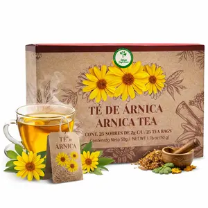Arnica Herbal Tea – 25 Tea Bags – Aromatic Herbal Infusion – 100% Natural, Vegan, Non-GMO – Caffeine-Free – Hecho en México – By High Supreme